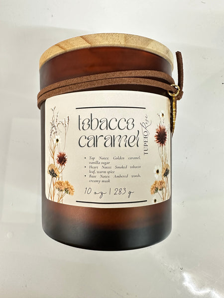 Tobacco Caramel Candle w/charms