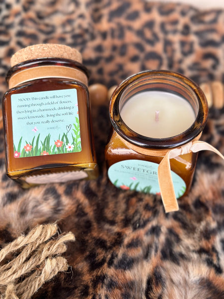 Sweetgrass Candle- Limited Edition Apothecary Vessel 11oz