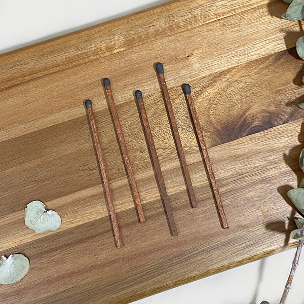 Set of 12 Individual Premium Cedarwood 4" Cigar and Candle Matches- Quantity=12 matches