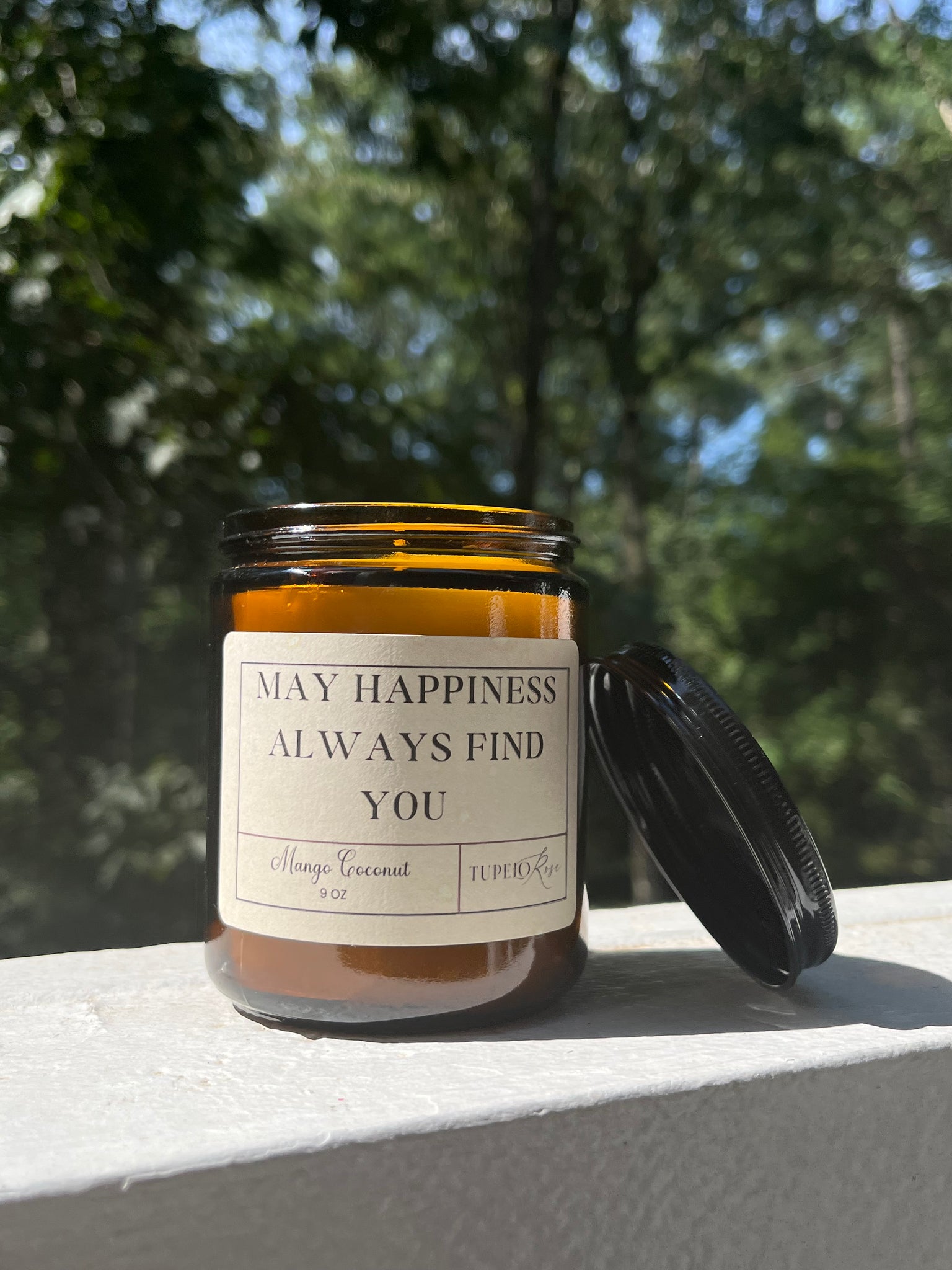 May Happiness Always Find You Candle