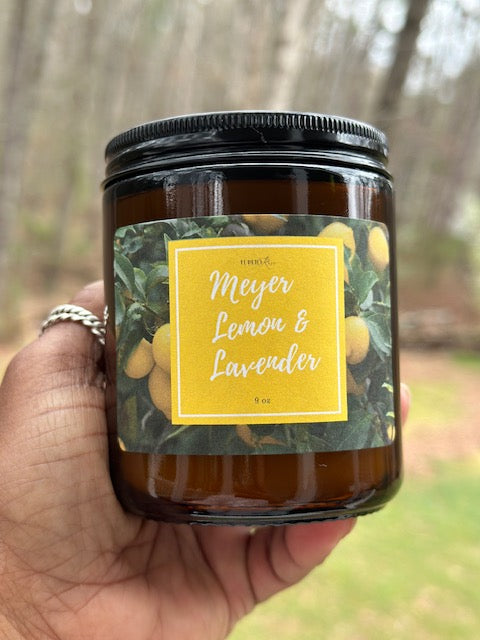 Meyer Lemon and Lavender Candle