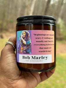 Bob Marley Graphic 2 Candle