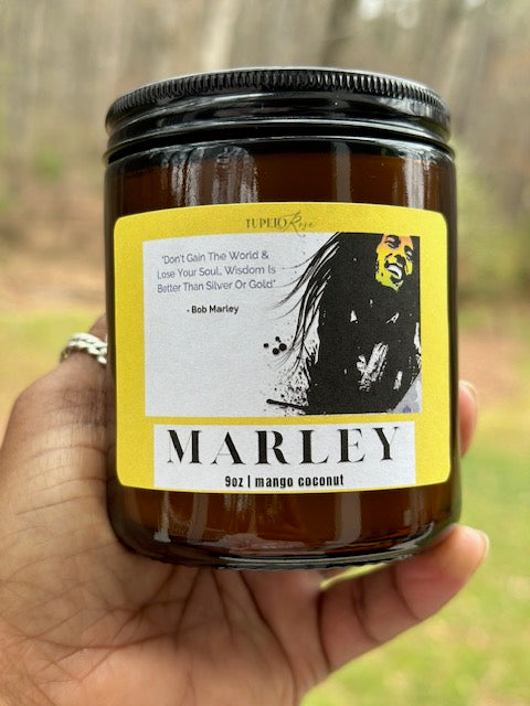 Bob Marley Graphic Candle