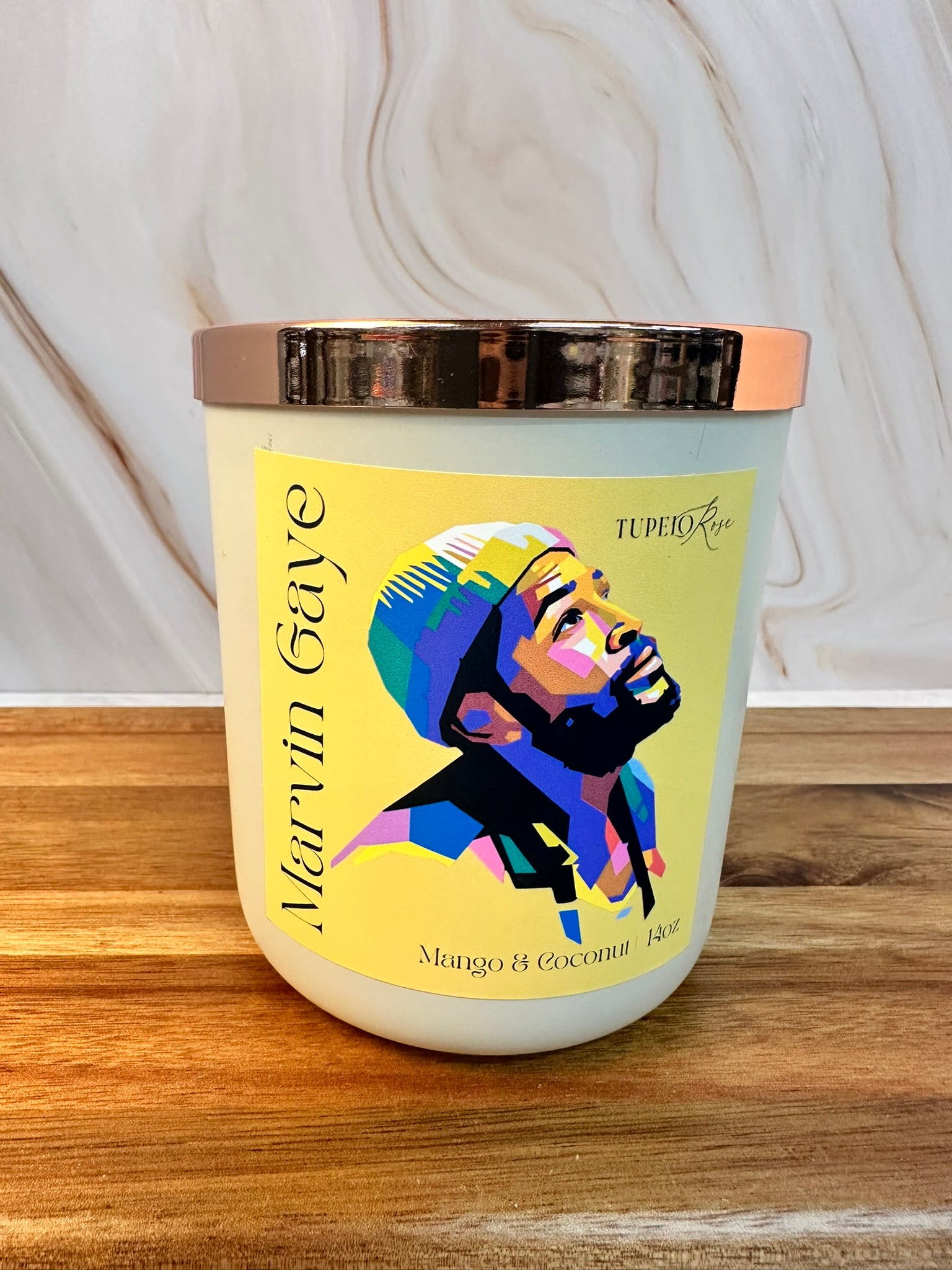 Marvin Gaye Deluxe Tribute Wood Wick Candle 14 oz.