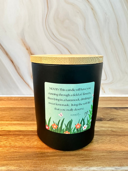 Sweetgrass Candle- Black Vessel