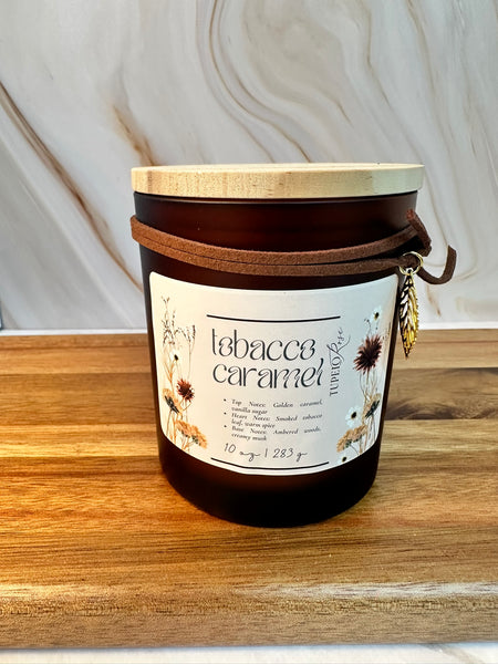 Tobacco Caramel Candle w/charms