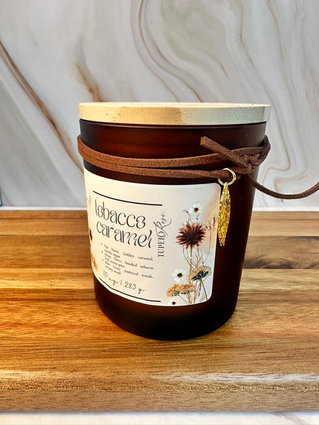 Tobacco Caramel Candle w/charms