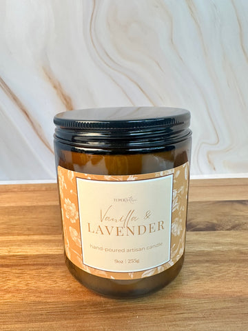 Vanilla Bean & Lavender Candle