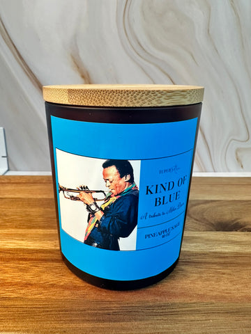 Miles Davis Tribute Candle- Kind of Blue