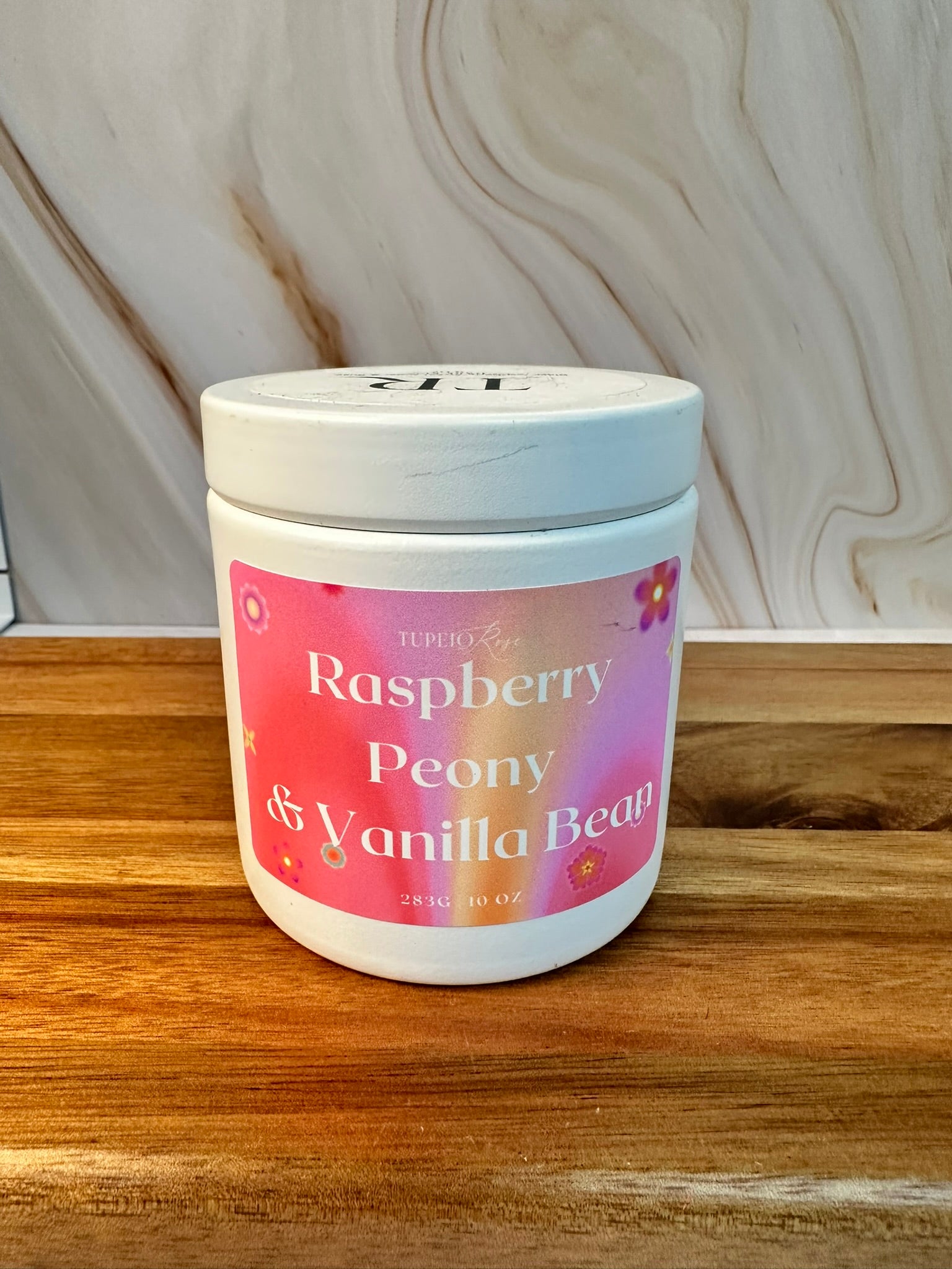 Raspberry Vanilla Bean & Peony Candle Tin