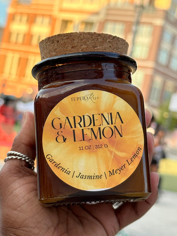 Gardenia Lemon Candle- Limited Edition Jar