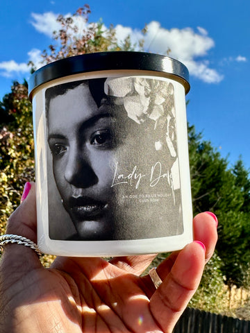 Lady Day Candle -white vessel