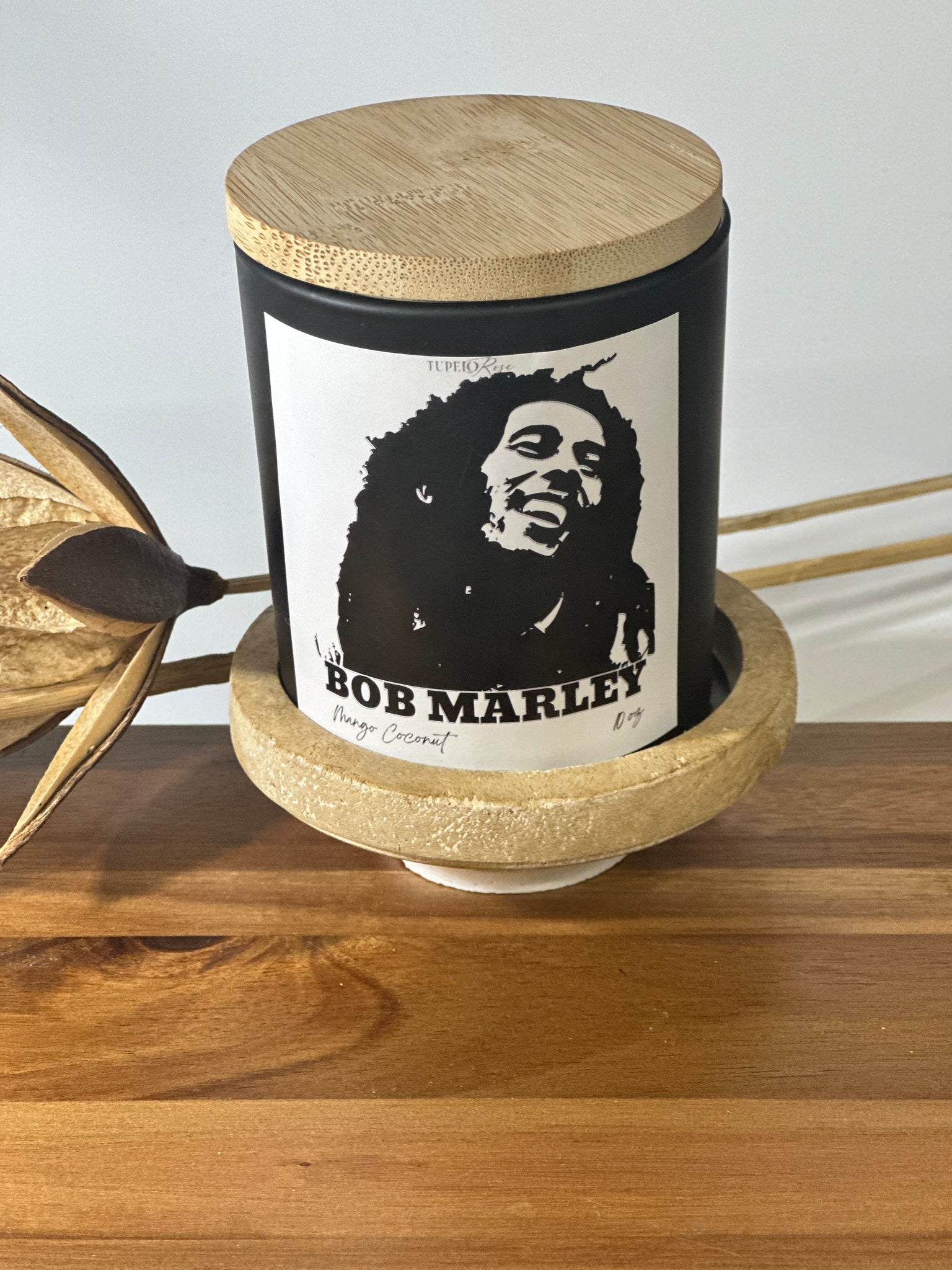 Bob Marley Large Graphic Candle