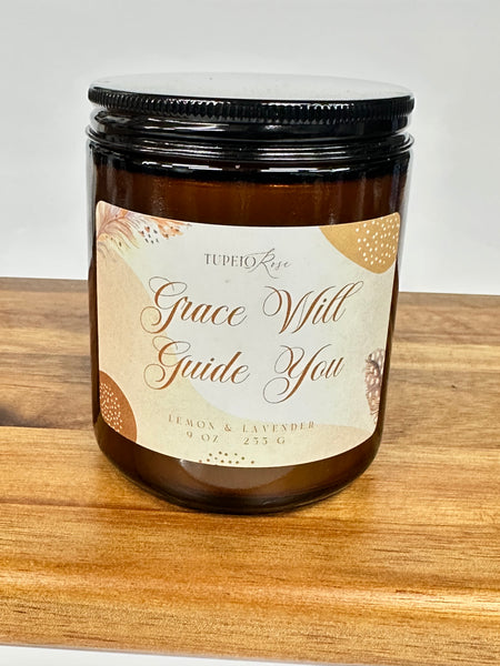 Grace will Guide you Candle