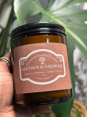Leather and Oakmoss Candle