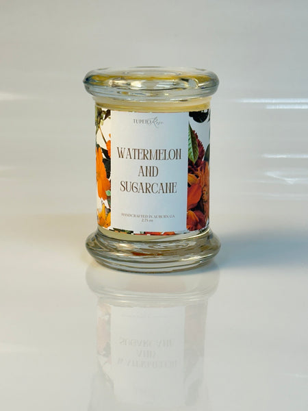 Mini Glass Candle Limited Edition-Watermelon & Sugarcane