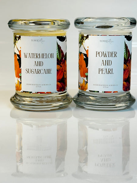 Mini Glass Candle Limited Edition-Watermelon & Sugarcane